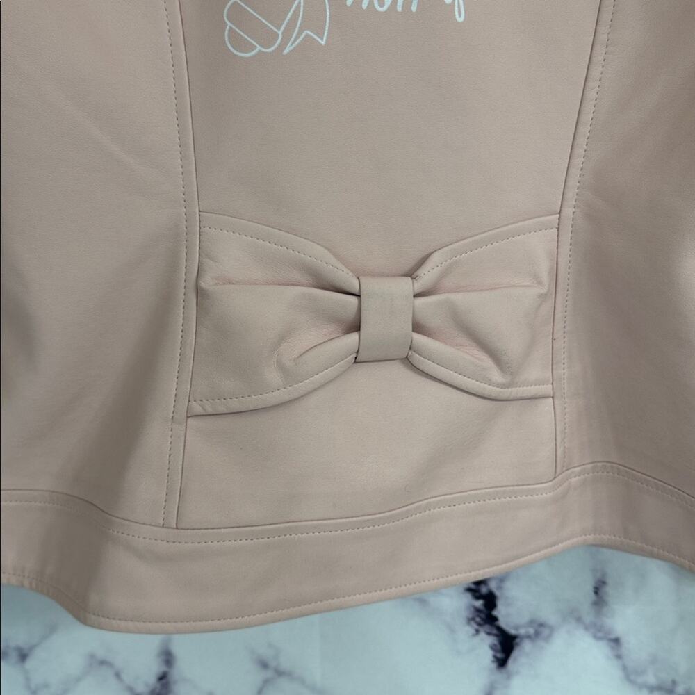 HOT TOPIC Sailor Moon In The Name Of The Moon Pink Faux Leather Moto Jacket Jr M - Picture 13 of 13